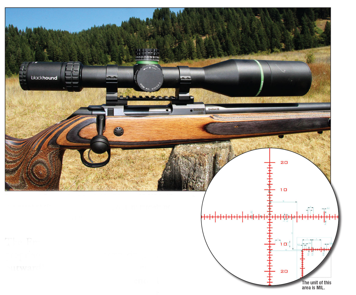 Blackhound Optics’ Emerge 4-32x 56mm FFP MOA riflescope is a great choice whether engaging distant targets or shooting small burrowing rodents.